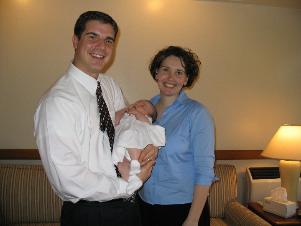Our family after Audrey's blessing, January 16, 2005.