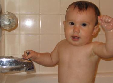 Hooray for bath time!!!